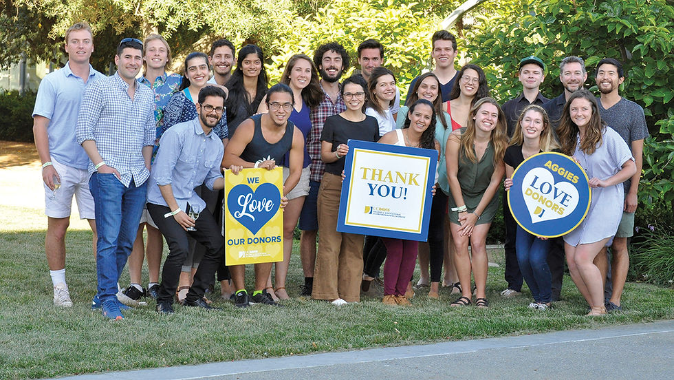 Scholarship recipients in the Department of Viticulture and Enology, University of California, Davis.